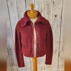 Olivaceous Cardigan with Pockets (L)